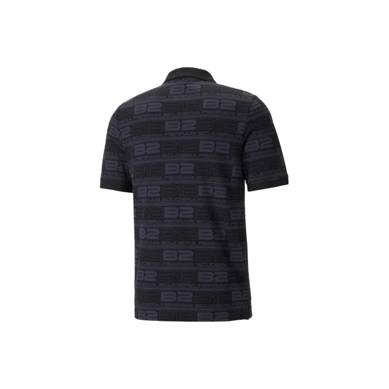 PUMA Ferrari Racing Series Polo Shirts Men Black-1