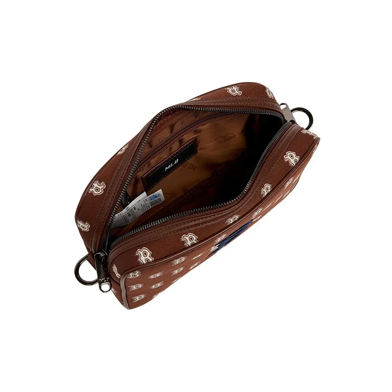MLB Monogram Collection Polyester Tofu Bag Combo Bag Camera Bag Shoulder Bag Crossbody Bag Regular Unisex Red Brown-5