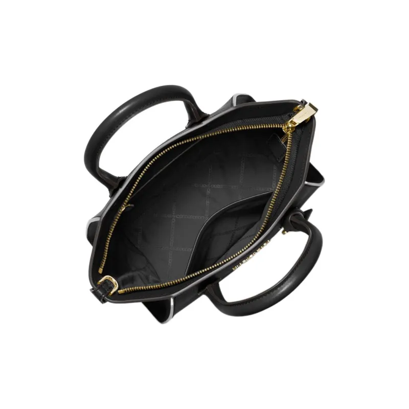 MICHAEL KORS Avril Soft Leather Shoulder Bag Crossbody Bag Handbag Small Size Women's Black-3