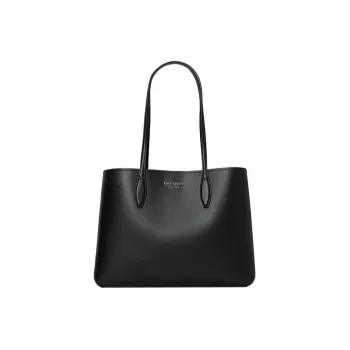 Kate Spade All Day Calfskin One Shoulder Handbags Large Size Women's Black