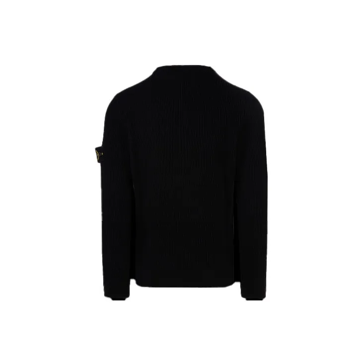 STONE ISLAND Compass motif Ribbed knit Jumper-1