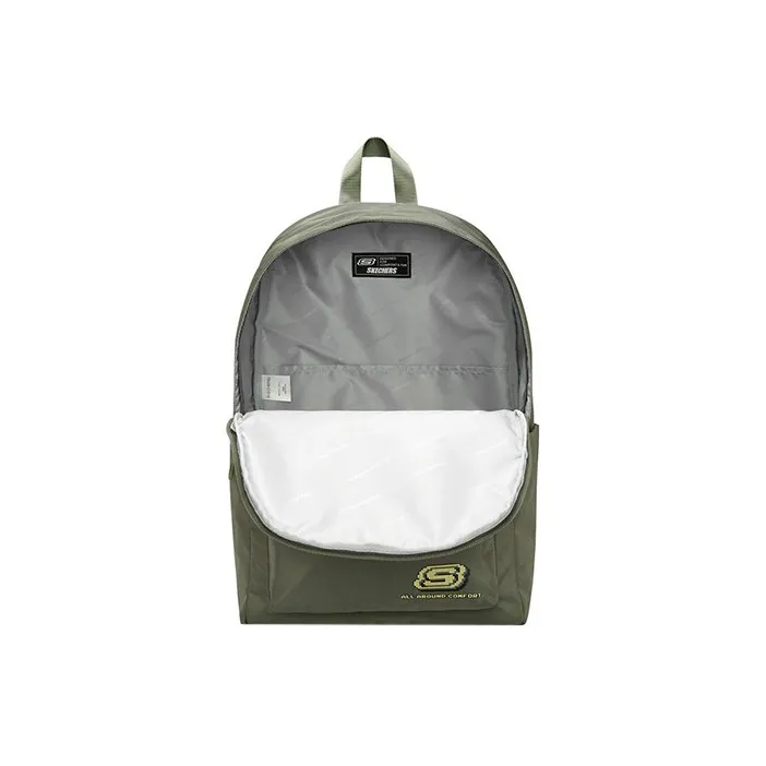 Skechers Fabric Backpack Regular Unisex Olive Green-3