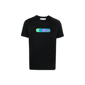 OFF WHITE Weed Logo Print T Shirt
