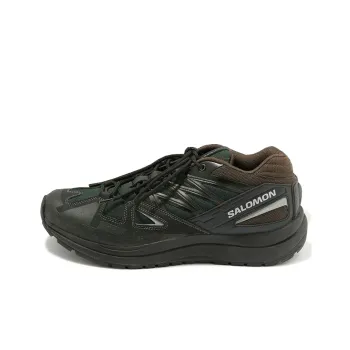 And Wander x SALOMON Odyssey 1 Cushioning Anti Slip Wear Resistant Breathability Low Top Hiking Shoes Men's Green Brown