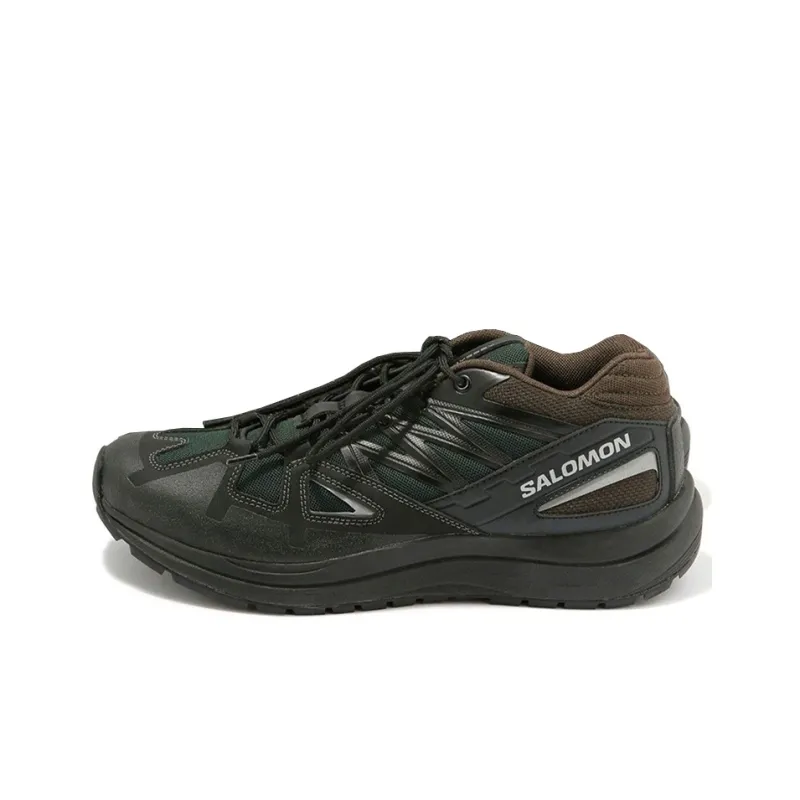 And Wander x SALOMON Odyssey 1 Cushioning Anti-Slip Wear-Resistant Breathability Low-Top Hiking Shoes Men's Green Brown-0