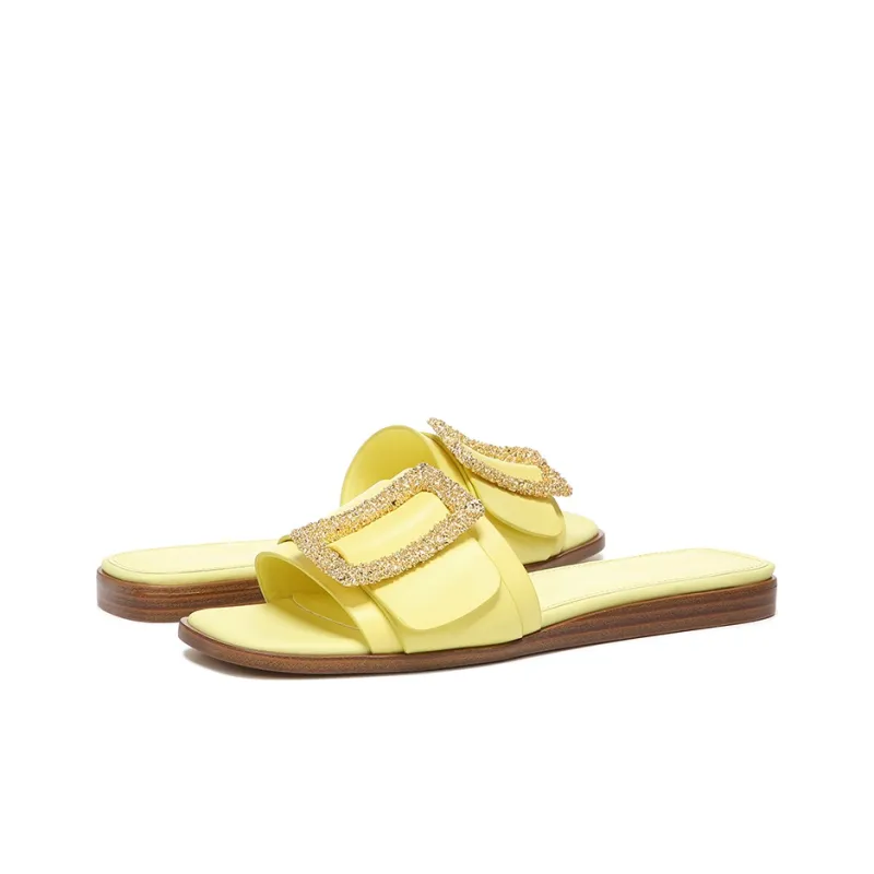 SAM EDELMAN Slide Slippers Women's Lemon-3