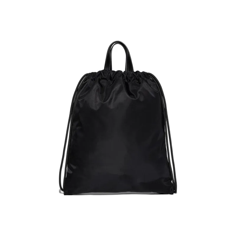 DSQUARED 2 Polyester With Leather Sports Bag Backpack Men's Black-2