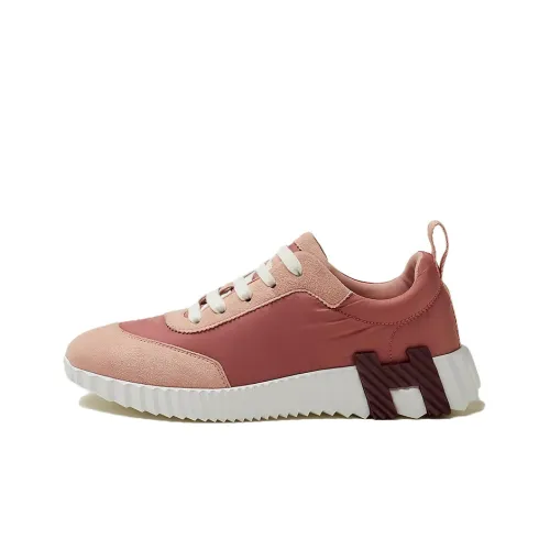 HERMES Bouncing Casual Shoes Women's Low-Top Pink