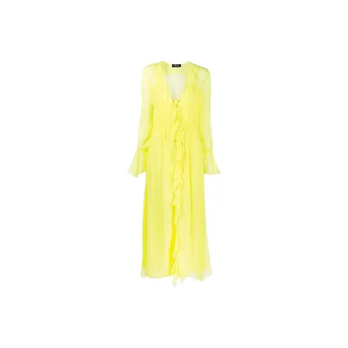 Blumarine Long-Sleeved Dresses Women's Lemon Yellow