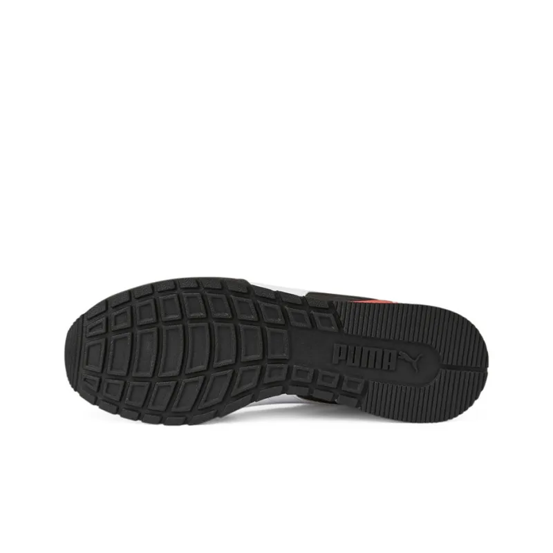 PUMA St Runner V3 Anti Slip Wear Resistant Low Top Casual Shoes Unisex Black White Red-5