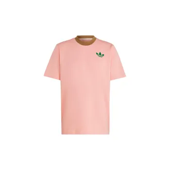 Adidas Originals Adicolor 70s LARGE TREFOIL TEE T Shirt Men's Pink