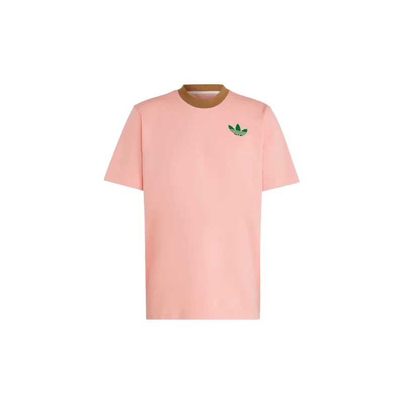Adidas Originals Adicolor 70s LARGE TREFOIL TEE T Shirt Men's Pink-0