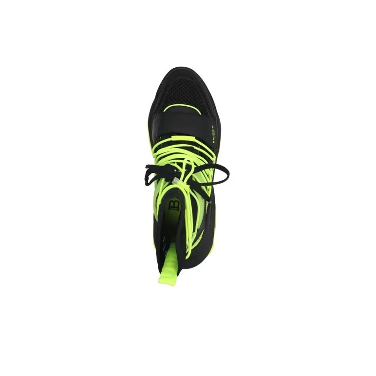 BALMAIN Casual Shoes Men's Black Yellow-3