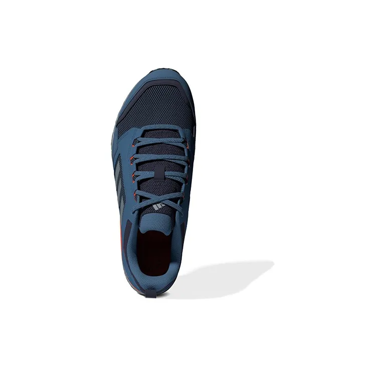 Adidas Terrex Tracerocker 2.0 Trail Running Anti-Slip And Wear-Resistant Breathable Low-Top Trekking Shoes Men's Blue-4