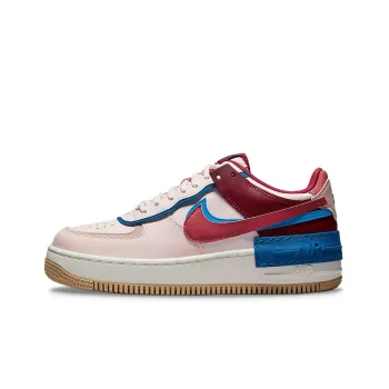 Nike Air Force 1 Low Shadow Light Soft Pink Team Red Blue Women's