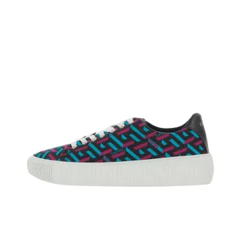 FANSIZHE Low Top Skateboard Shoes Men's Black Red Blue