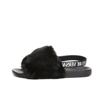 VERSACE Jeans Couture Slide Slippers Women's Black