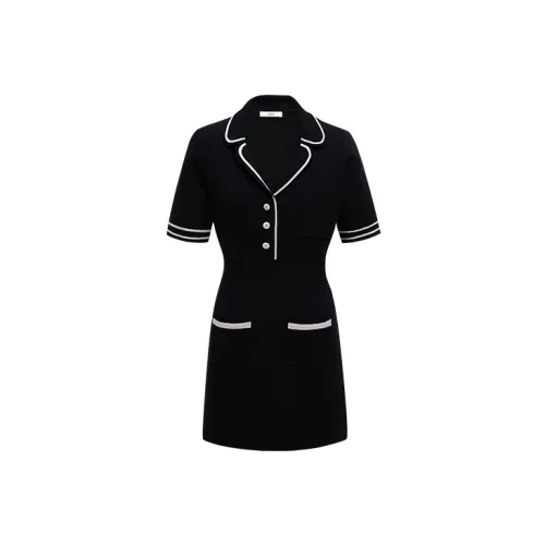 D'zzit Short-Sleeved Dresses Women's Black