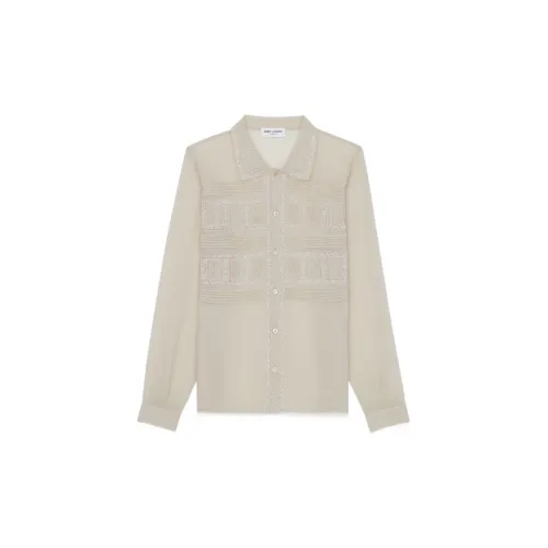 SAINT LAURENT Shirts Women's Beige