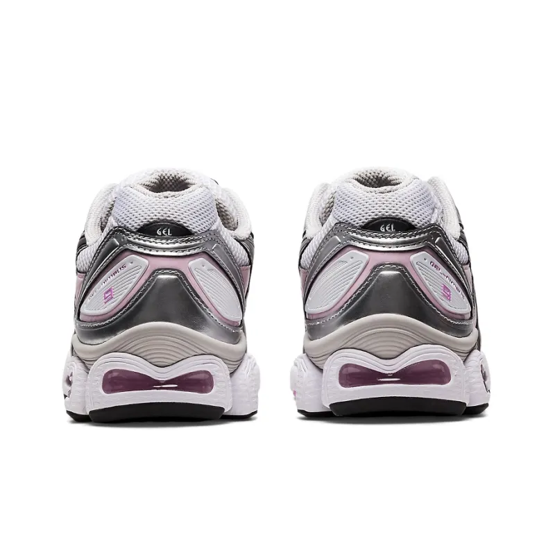 Asics Gel Nimbus 9 White Black Light Pink Women's-4