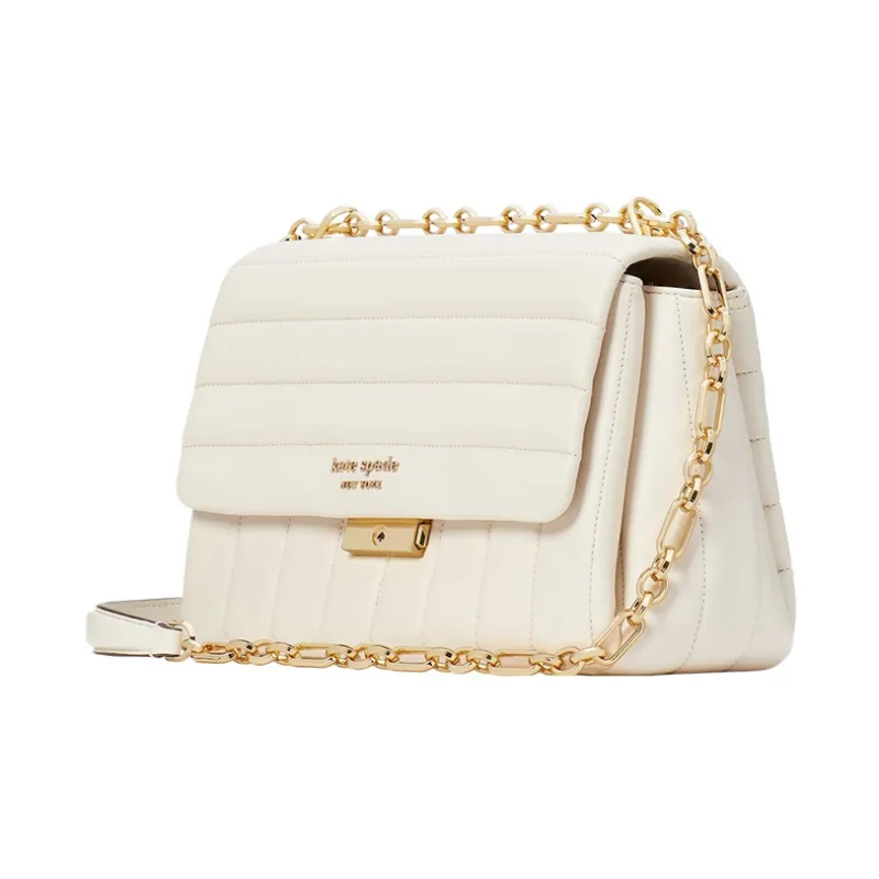 Kate Spade Carlyle Sheepskin Handbag, Shoulder Bag, Crossbody Bag Women's Milk White-2