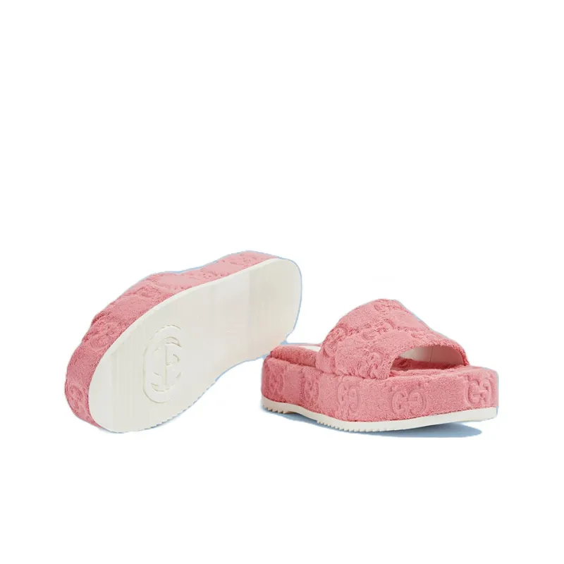 GUCCI Women's Gg Platform Sandal 'Wild Rose' Women's-4