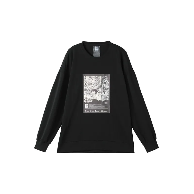 NORVINCY Chinese Fashion Trend Without Hood Pullover Sweatshirt Unisex-0