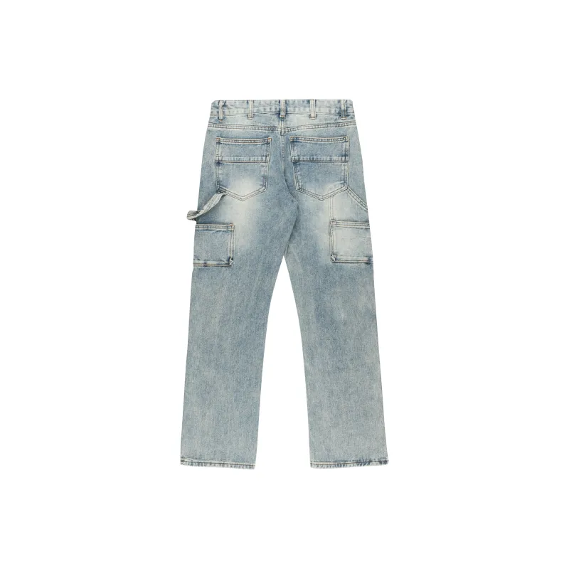 XINYINSU Jeans Unisex Blue-1