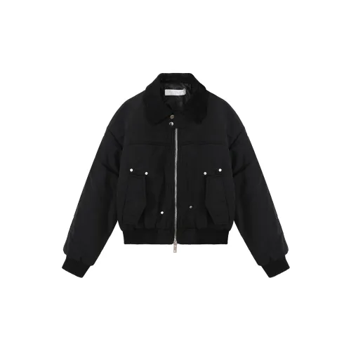 11ESTRANGER Puffer Jackets Unisex Black