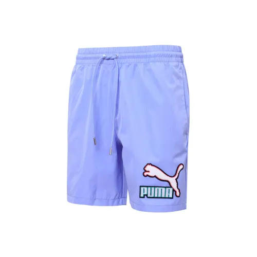 PUMA Casual Shorts Men Purple