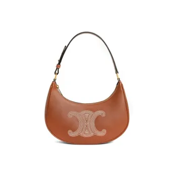 CELINE AVATriomphe Calfskin Shoulder Bag Handbag Shoulder Bag Women's Brown