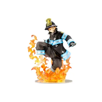 CRAFTSMANSHIP KOTOBUKIYA Artfx J Fire Force Shinra Kusakabe Statue Bonus Face Part Black