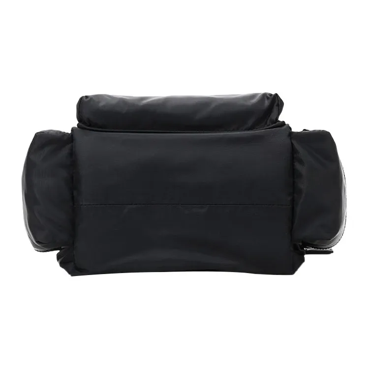Burberry Fabric Backpack Medium Size Women's Black Silver-4