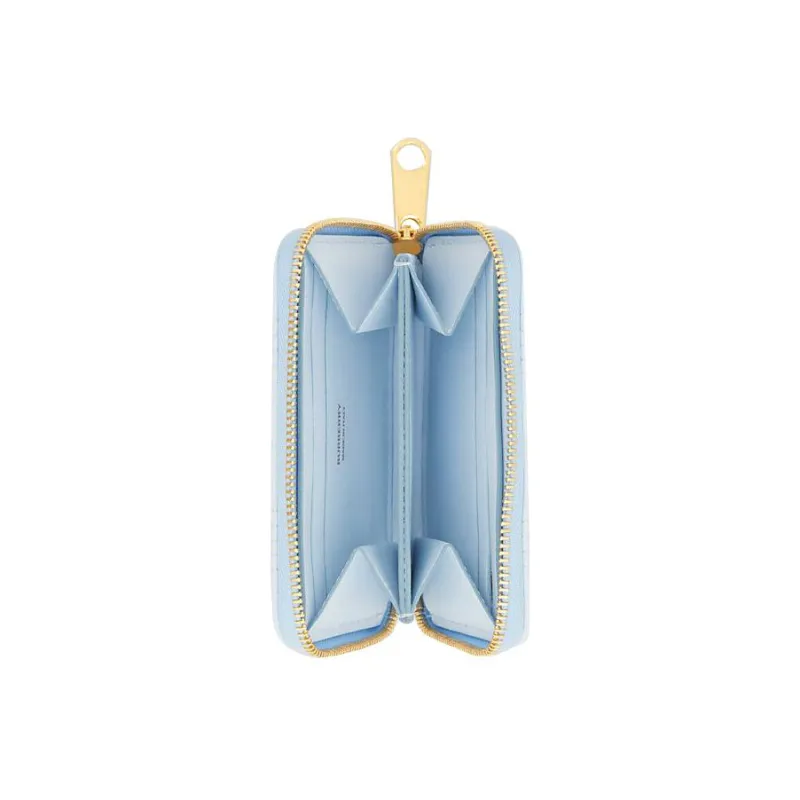 Burberry Lola Lola Bag Lambskin Wallet Women's Light Blue-3