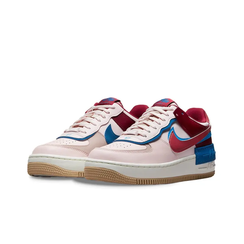 Nike Air Force 1 Low Shadow Light Soft Pink Team Red Blue Women's-2