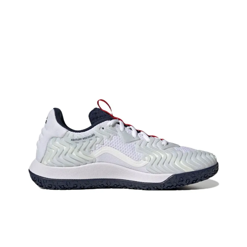 Adidas Solematch Control Tennis Shoes Men Low-Top White/Blue/Red-1