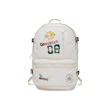 Converse Straight Edge Polyester Backpack Regular Unisex White