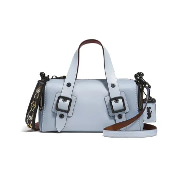 COACH Mailbo Glove Tanned Leather Email Bag Portable Crossbody Bag Shoulder Bag Women's Ice Blue