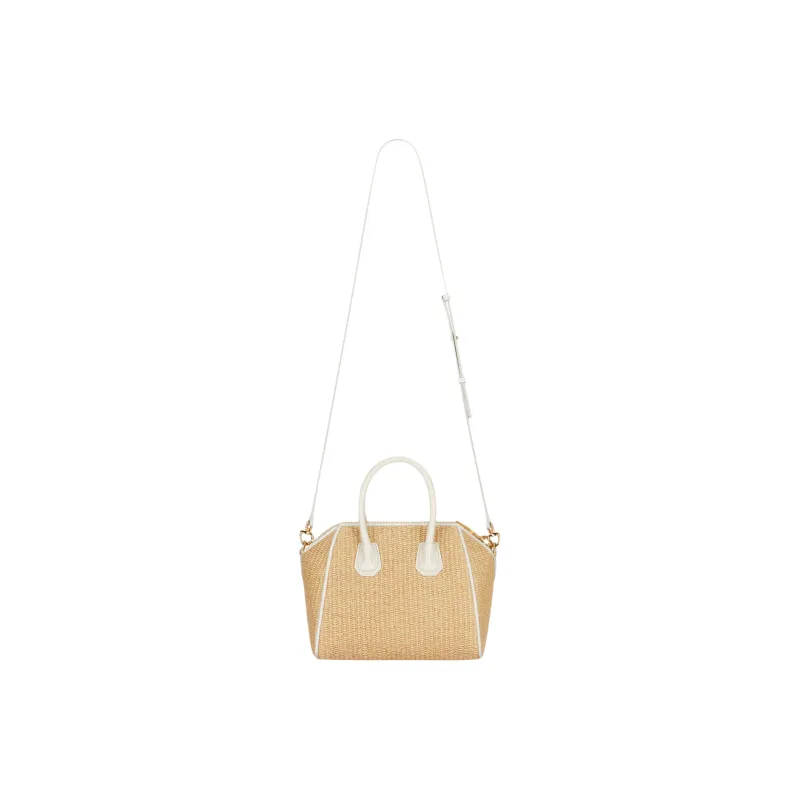 GIVENCHY Antigona Cotton And Polyamide Blend Shoulder Bag Crossbody Bag Handbag Mini Women's Beige-1