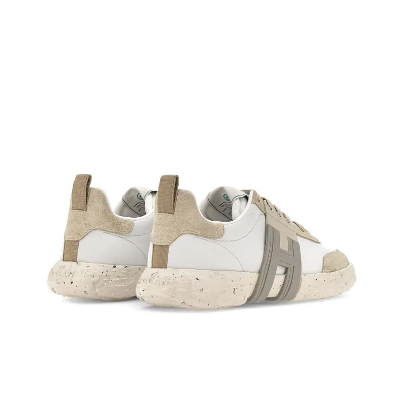 HOGAN 3R Low Top Casual Shoes Men's Ecru-3