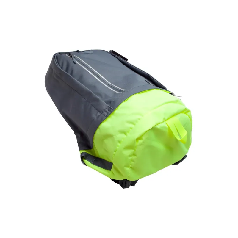 Nike Polyester Backpack Dual Strap Bag Regular Unisex Black Neon Yellow-3