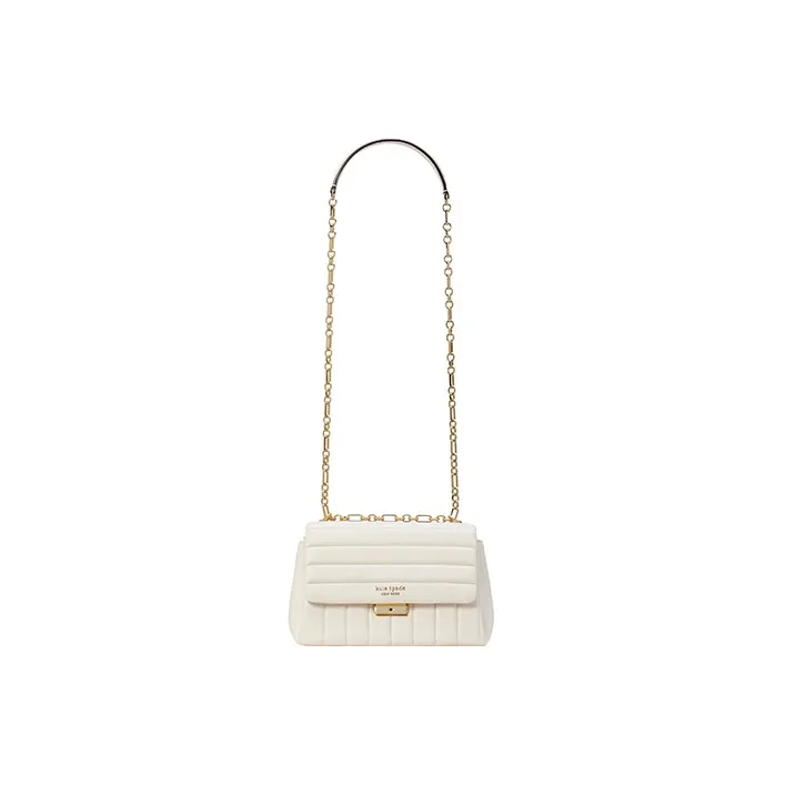 Kate Spade Carlyle Sheepskin Handbag, Shoulder Bag, Crossbody Bag Women's Milk White-1