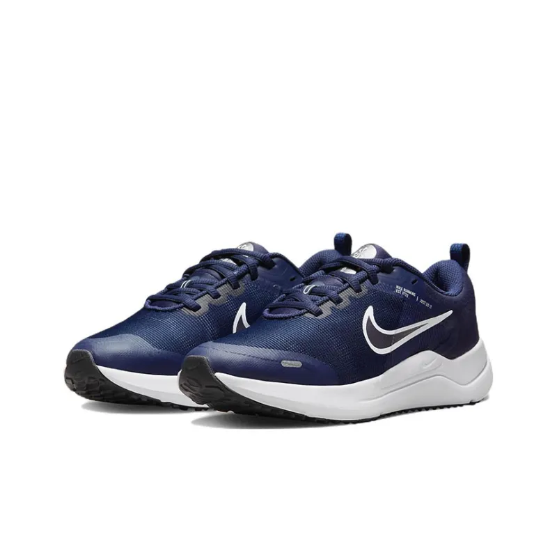 Nike Downshifter 12 Cushioning, Slip Resistant, And Abrasion Resistant Low Top Running Shoes GS Blue White Purple-2