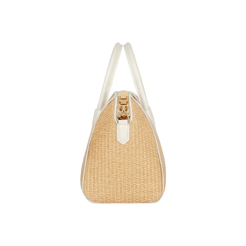 GIVENCHY Antigona Cotton And Polyamide Blend Shoulder Bag Crossbody Bag Handbag Mini Women's Beige-2