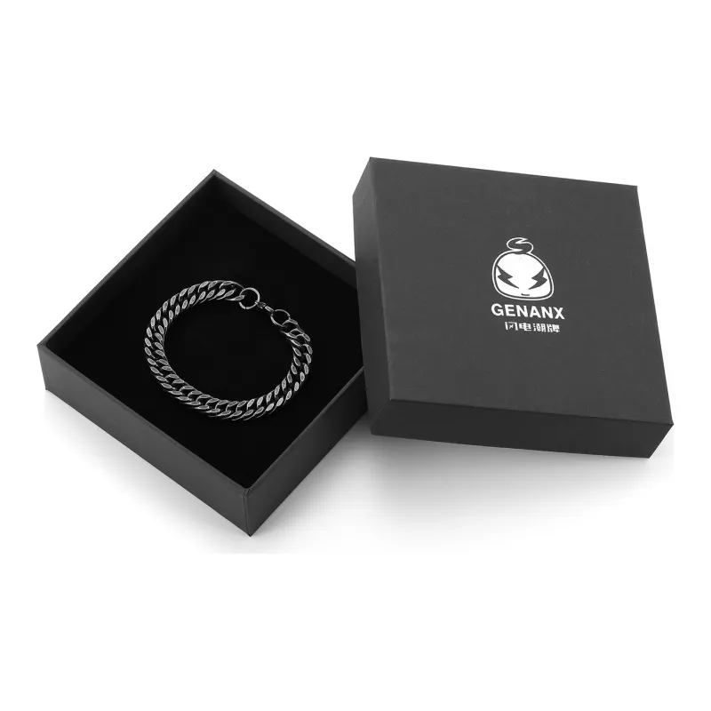 GENANX Bracelets Unisex Vintage Black-4