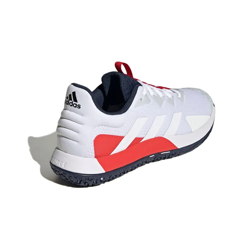 Adidas Solematch Control Tennis Shoes Men Low-Top White/Blue/Red-3