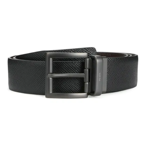 PRADA Saffiano Leather Belts Men