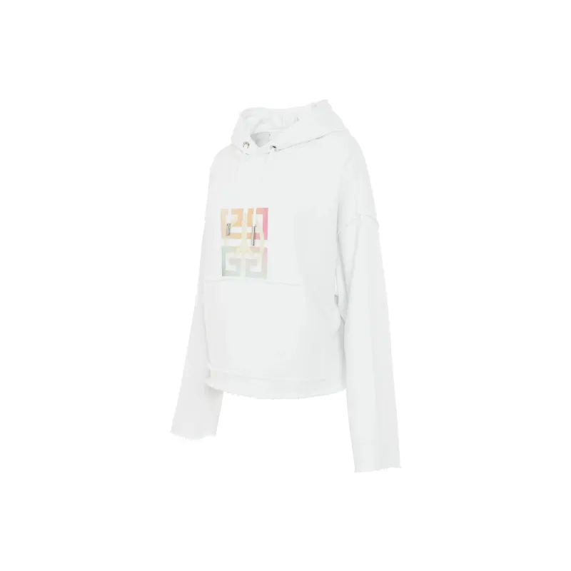 Givenchy Logo print Cropped Hoodie-3