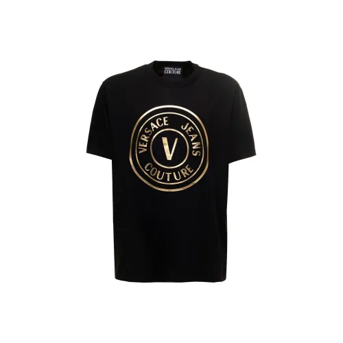 VERSACE JEANS COUTURE T-Shirts Men Black