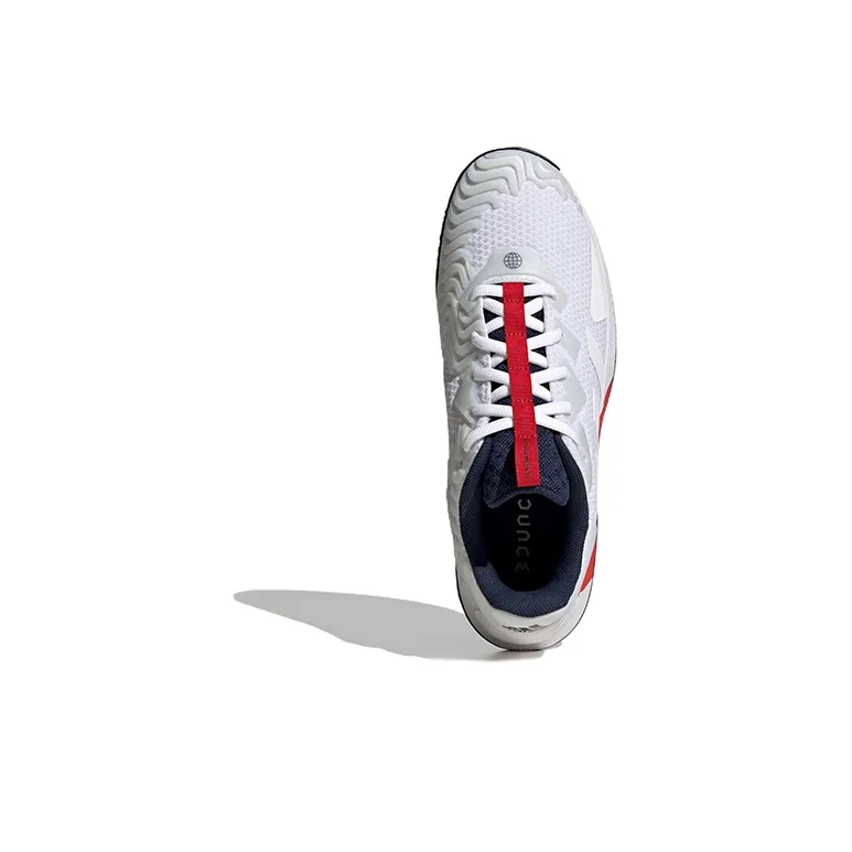 Adidas Solematch Control Tennis Shoes Men Low-Top White/Blue/Red-4